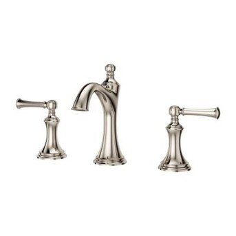 Pfister Tisbury Polished Nickel 2-handle Widespread WaterSense Mid-arc Bathroom Sink Faucet with ... | Lowe's