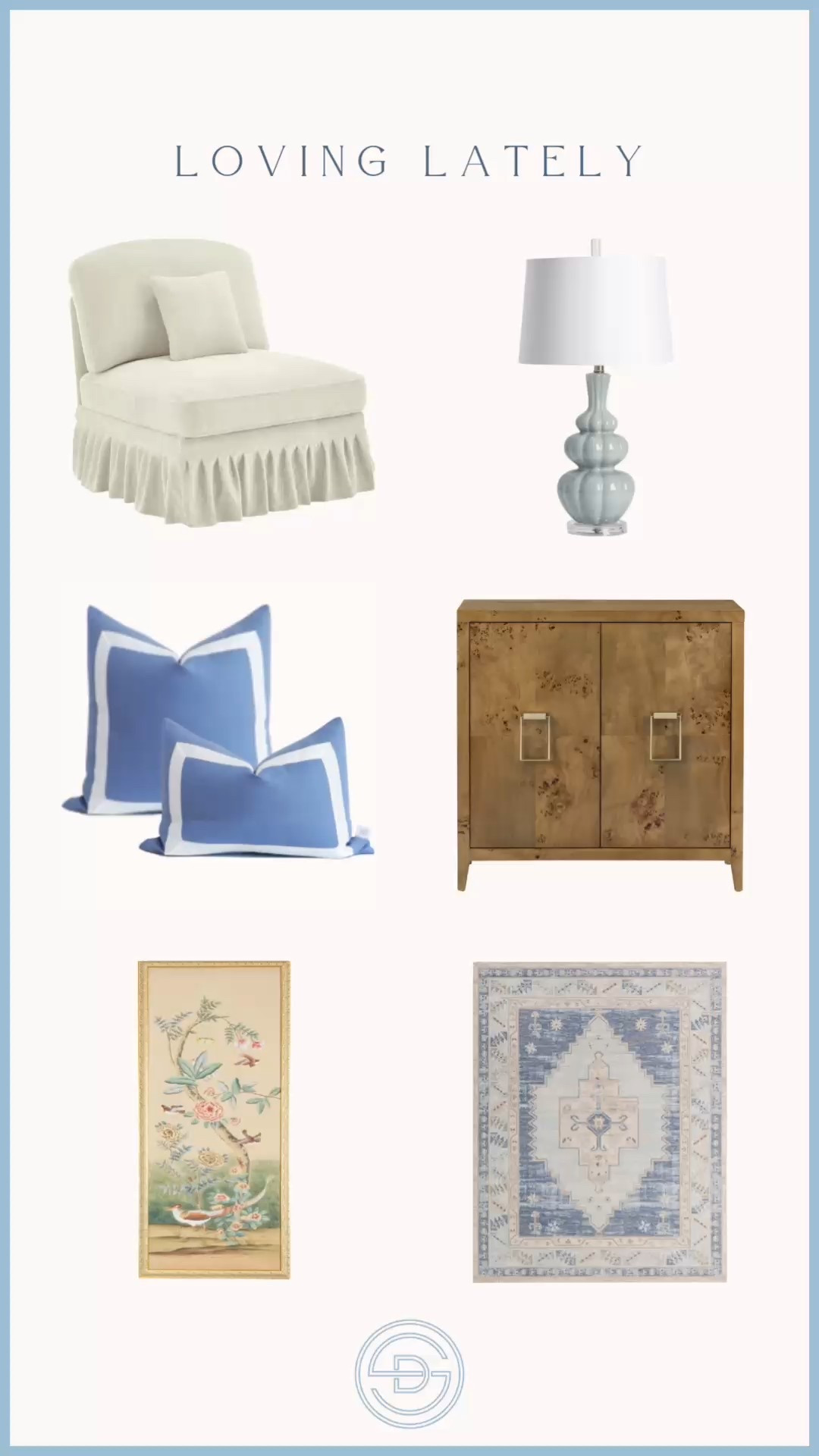 Loving these classic grandmillennial home decor finds. Perfect for a chinoiserie inspired living room 😍 

Accent chair, blue lamp, blue pillow, burl wood cabinet, chinoiserie art panel, affordable rug, classic living room, chinoiserie decor, grandmillennial living room 

#LTKSaleAlert #LTKHome