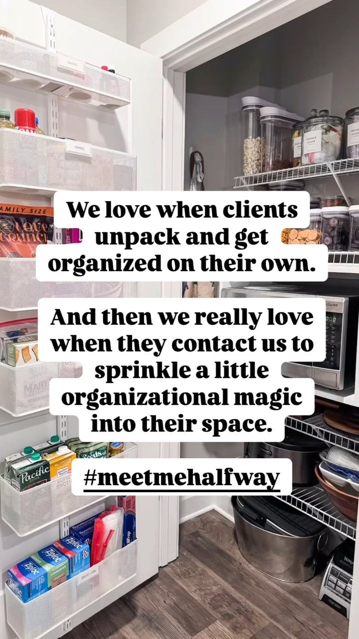 Can you meet me halfway??

We would be honored!

When moving from one home to the next, we think there is so much value in settling in and figuring out your organizational bottlenecks! From there, we come in and determine the perfect mix of product to elevate your space and ensure that your new home works perfectly for your family.

Now don’t get us wrong…we really love being there on Day One to handle your unpacking needs too!

#Luxurymoves #conciergemoves #canwelendahand