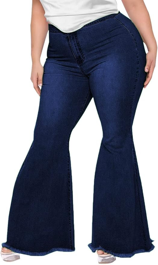 BessCops Bell Bottom Jeans, Flared Denim Pants | Amazon (US)