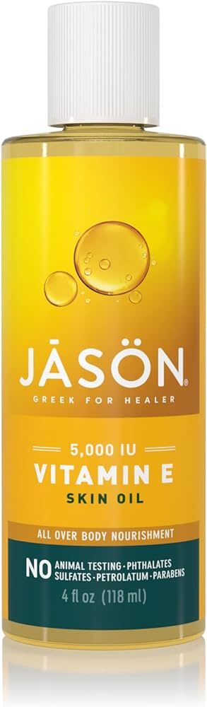 Jason Skin Oil, Vitamin E 5,000 IU, All Over Body Nourishment, 4 Oz (Packaging May Vary) | Amazon (US)