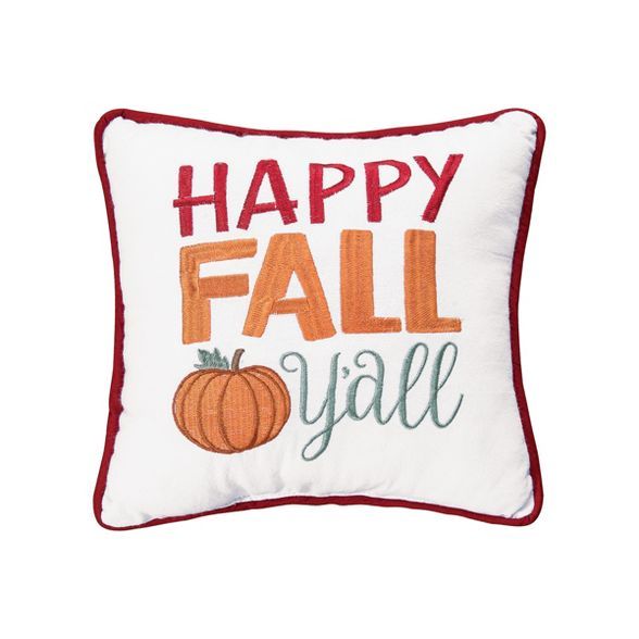 C&F Home Happy Fall Y'All 10" x 10" Throw Pillow | Target