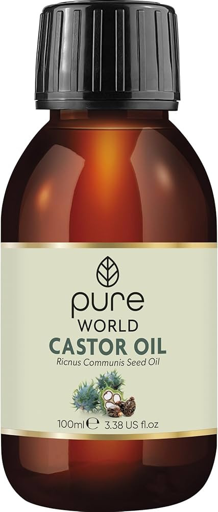 Pure World Natural Castor Oil 100ML Cold, & Freshly Pressed 100% Pure and Undiluted Hexane Free E... | Amazon (UK)