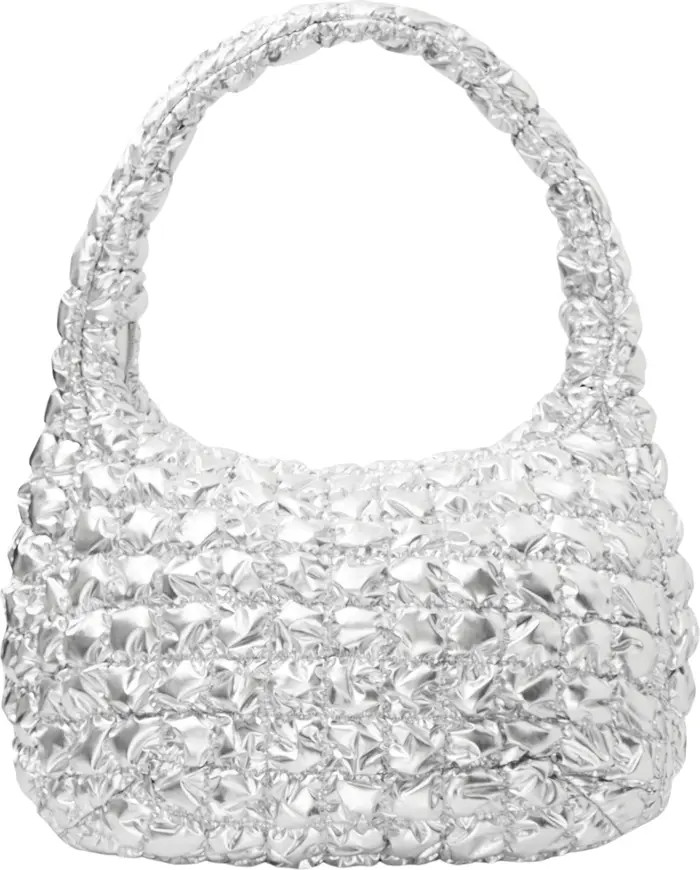 COS Oversize Metallic Quilted Shoulder Bag | Nordstrom | Nordstrom