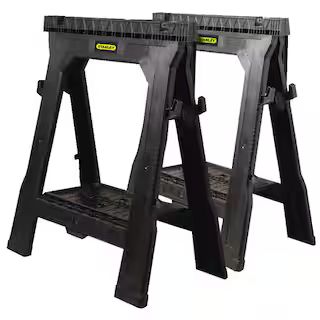 Stanley 31 in. Folding Sawhorse (2-Pack)-060864R - The Home Depot | The Home Depot