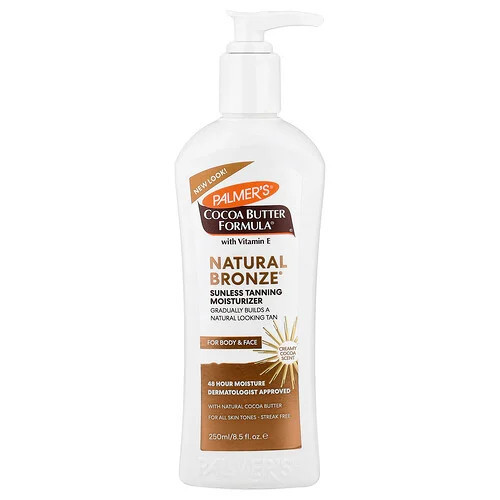 Palmer's, Cocoa Butter Formula® with Vitamin E, Natural Bronze®, Sunless Tanning Moisturizer, 8.5 fl oz (250 ml) | iHerb