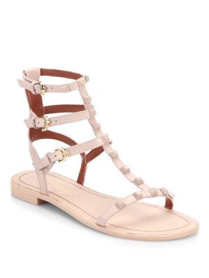 Georgina Studded Leather Gladiator Sandals | Saks Fifth Avenue