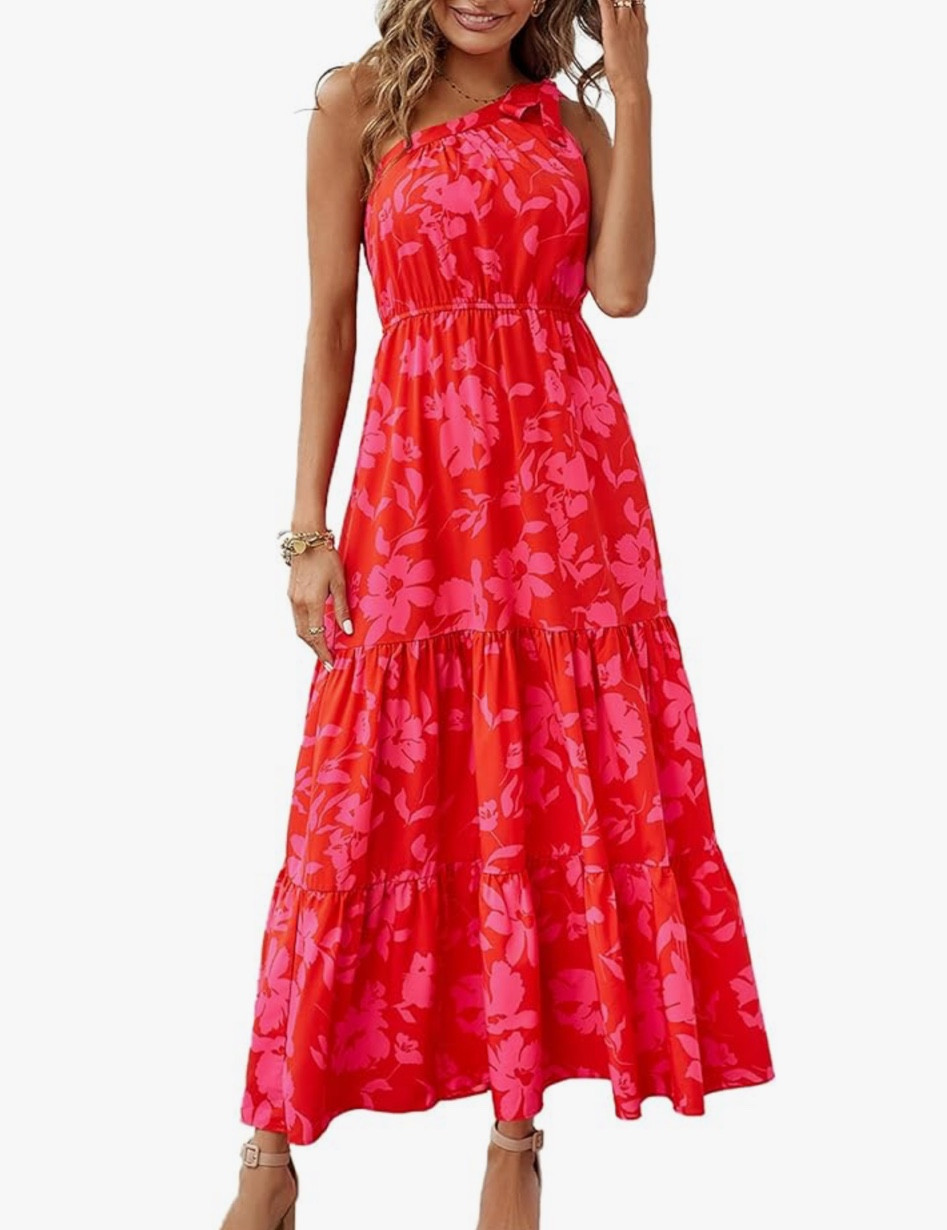 Women's Summer one shoulder Floral Maxi Dress 
#resortwear
#bohobeachdress
#summerweddingguestdress 
#flowymaxidresd 
#vacationdress

#LTKSeasonal #LTKStyleTip #LTKTravel