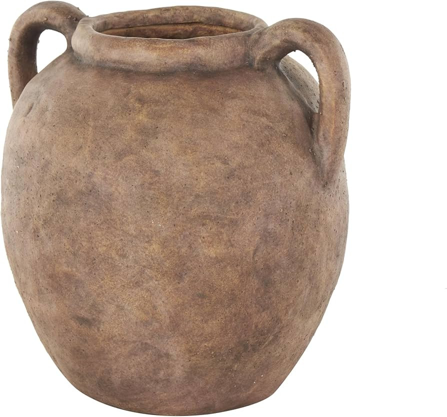 Deco 79 Ceramic Decorative Vase Antique Style Textured Centerpiece Vases with Handles, Flower Vas... | Amazon (US)