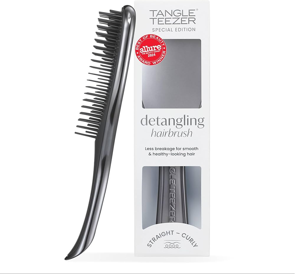 Tangle Teezer Chrome Ultimate Detangler Brush for Wet & Dry Hair, Eliminates Knots & Reduces Brea... | Amazon (US)