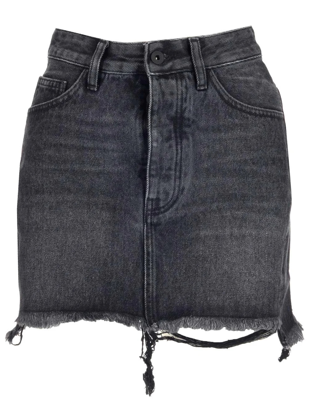 Off-White Button Detailed Denim Skirt | Cettire Global