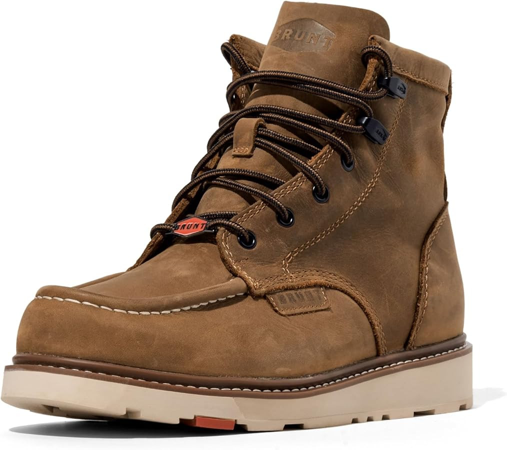 BRUNT Men's Marin Water-Resistant Work Boots | Amazon (US)