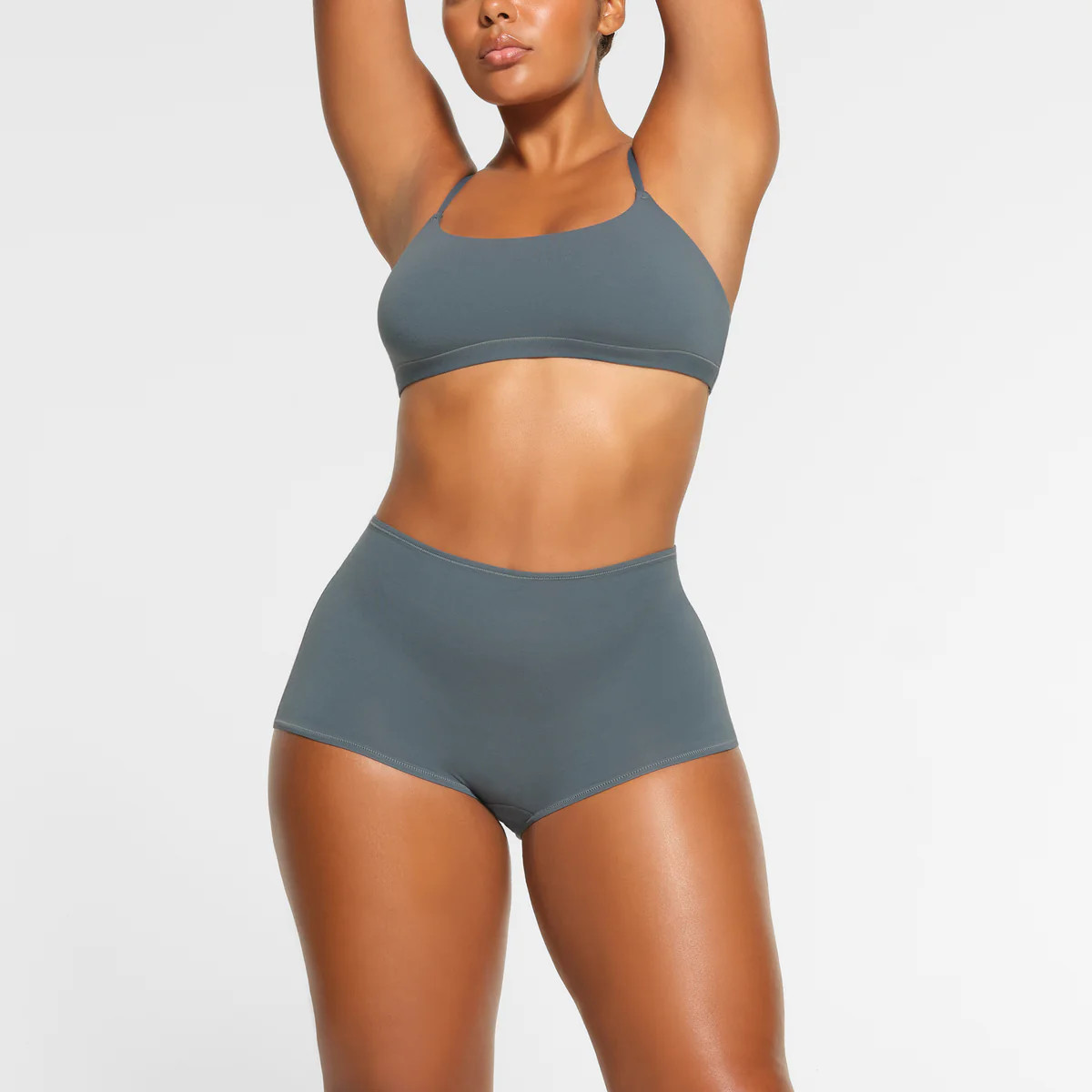 COTTON JERSEY BOY SHORT | KYANITE | SKIMS (US)