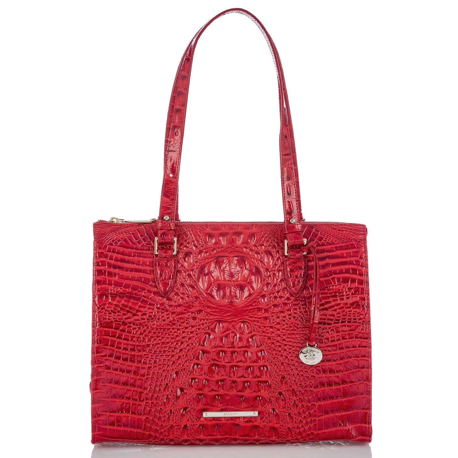 Anywhere Leather Tote | Carnation | BRAHMIN | Brahmin