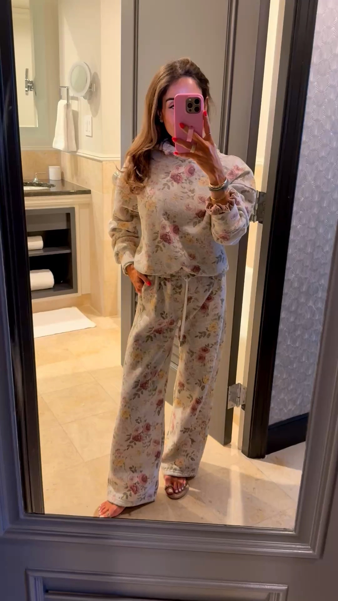 Floral matching set size xxs so cute for travel 

#LTKSaleAlert #LTKPetite