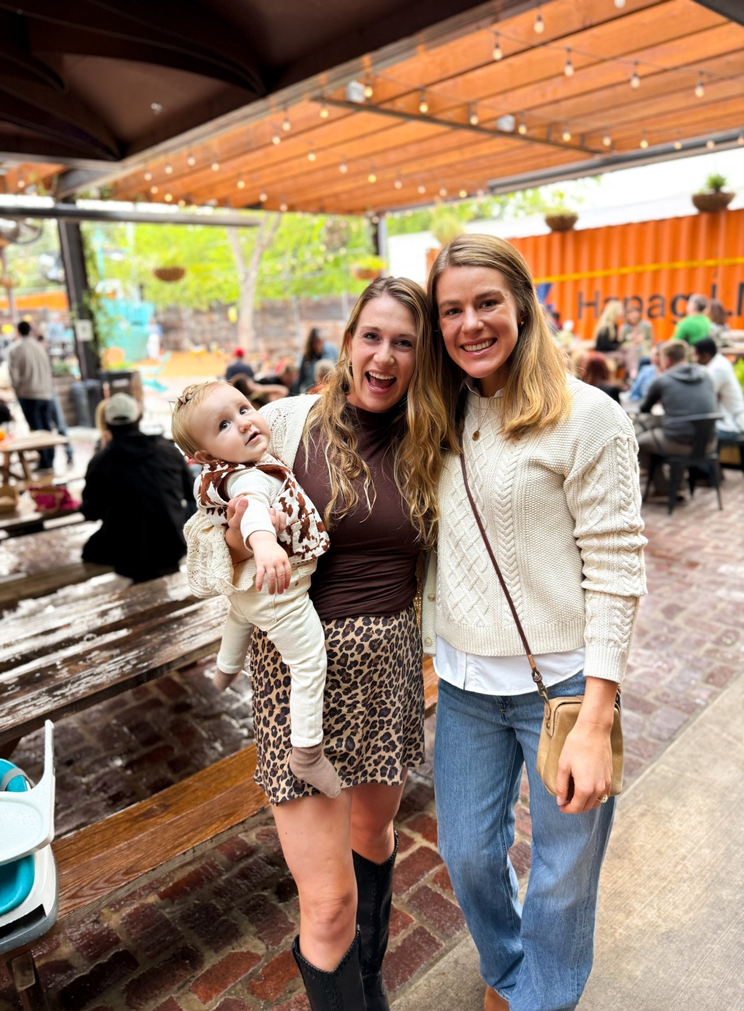 absolutely loved surprising my sweet sister in law for her engagement party in Austin! 

leopard print is all the rage right now, love this skirt—wearing size small and a medium in this top. Baby is wearing old navy clearance!

#LTKSeasonal #LTKTall #LTKBaby