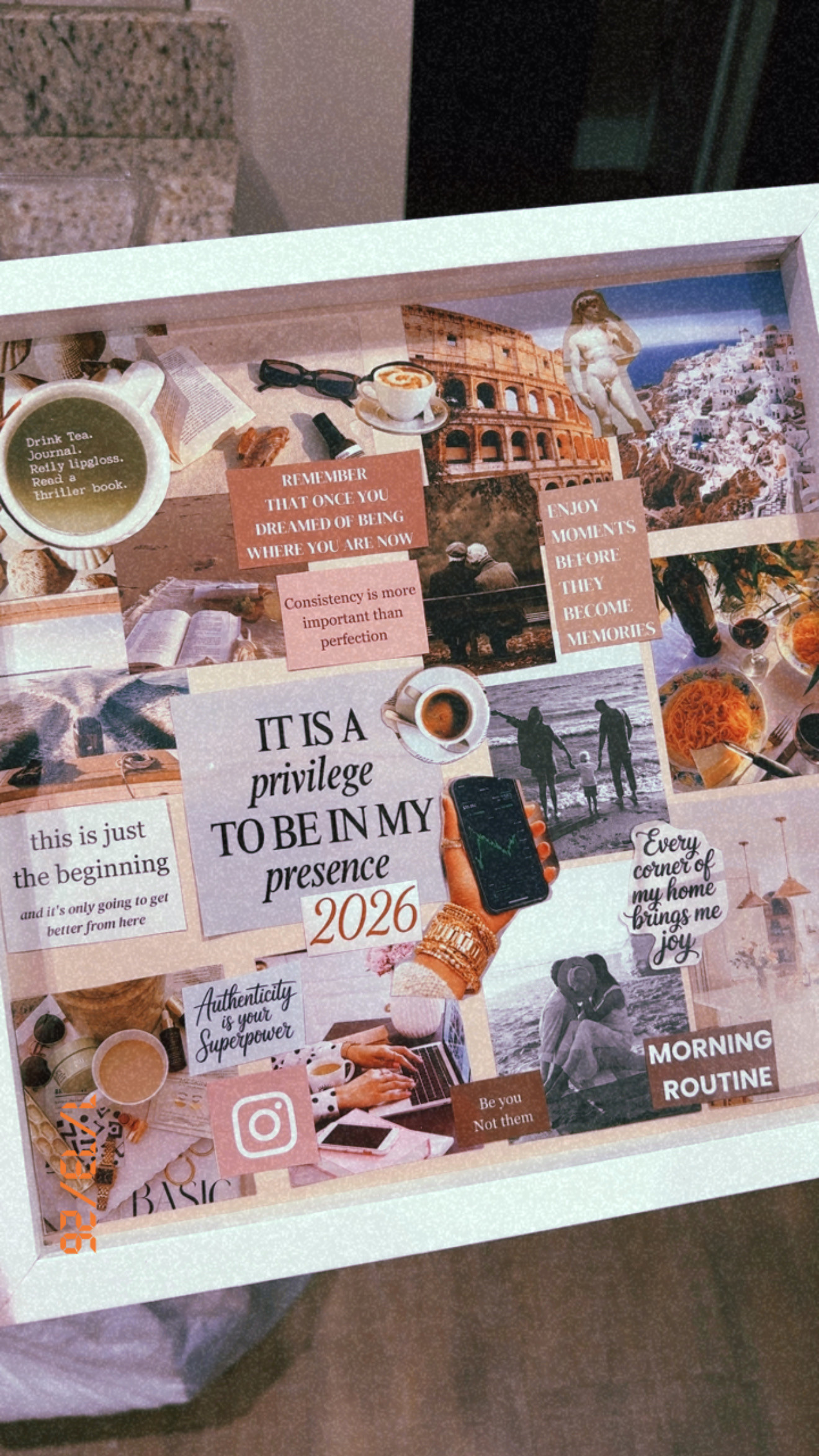My vision board party with my girlfriends was so much fun! The shadow box makes it easy to display all year long. Grabbed a ton of the crafts from Amazon and Michael's. resolutions, new year new me, goals setting 

 #LTKdayinmylife #LTKselfcare #LTKHome
