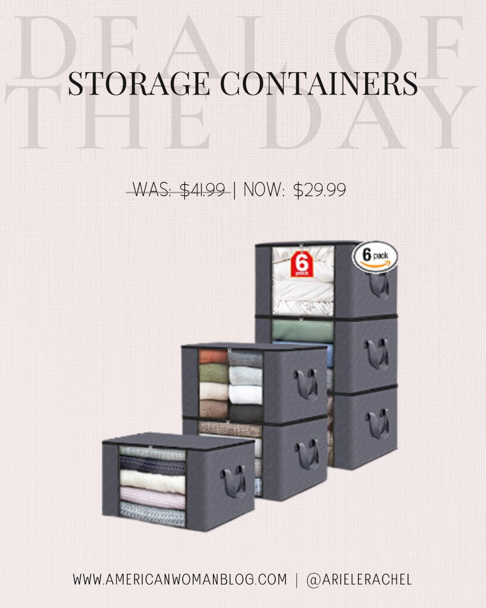 Sale, Sale Alert, Deals, Daily Deals, Deal of the Day, Storage, Storage Containers, Storage Box, Amazon, Home, Home Decor, Home Finds, Amazon, Amazon Home, Amazon Home Finds, Amazon Home Decor, Home Decor Amazon, Home Organization, Amazon Home Organization

#LTKhome #LTKFind #LTKsalealert