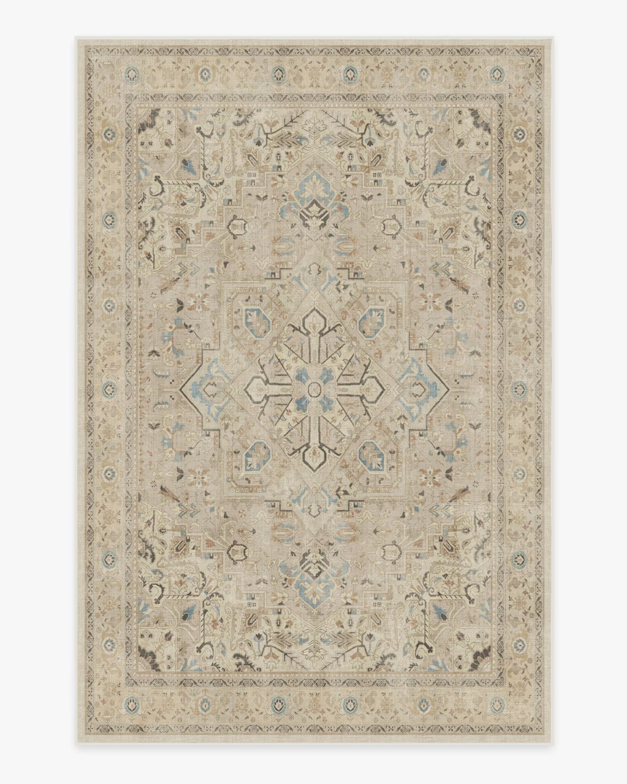 Kamran Ivory Opal Rug | Ruggable