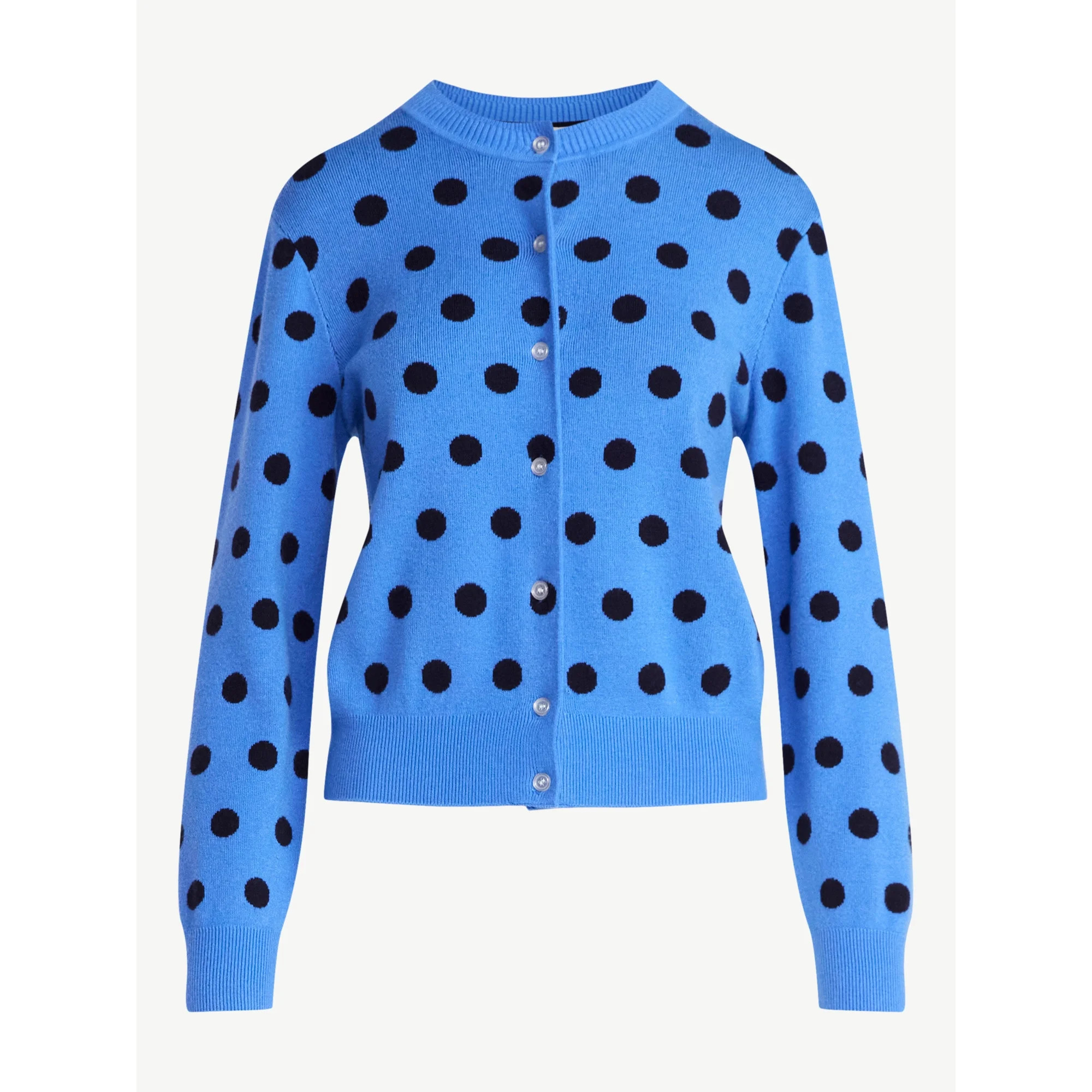 Free Assembly Women's and Women's Plus Solid, Stripe, & Print Classic Cozy Yarn Cardigan Sweater,... | Walmart (US)