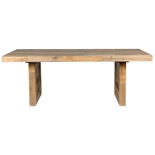 Abbey 82'' Pine Solid Wood Dining Table | Wayfair North America