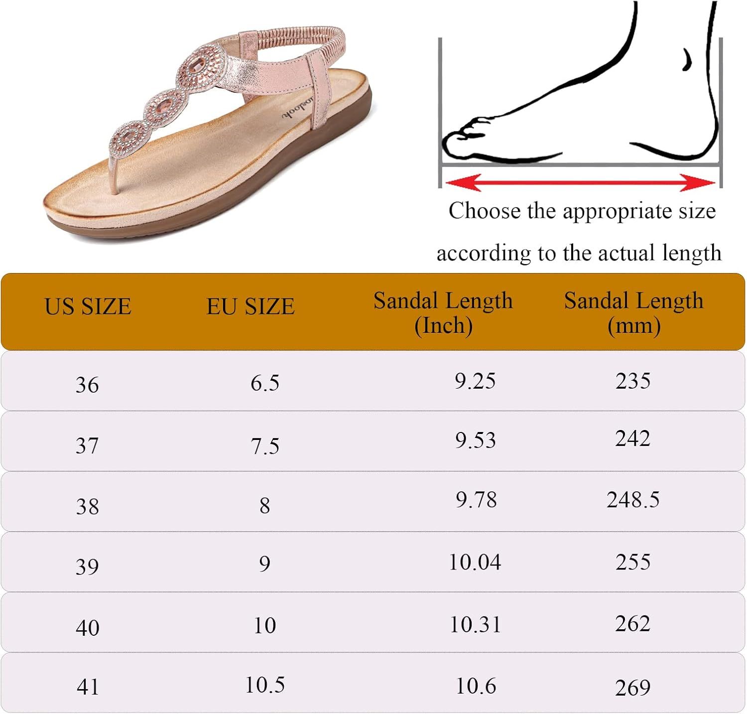 Chaoslook Bohemian Dress Sandals Womens Boho Thong Sandals Comfortable Ankle Strap Summer Beach F... | Amazon (US)