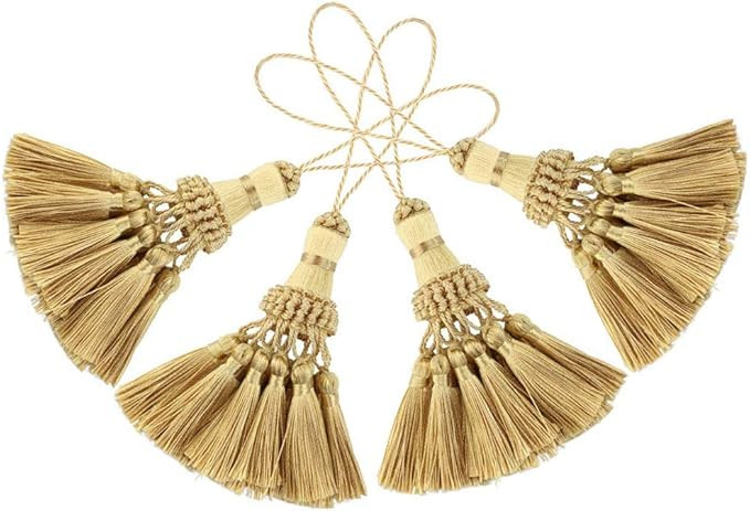 BEL AVENIR Elegant Polyester Tassel Handmade Colorful Craft Tassels Charms for Key Chain Straps D... | Amazon (US)