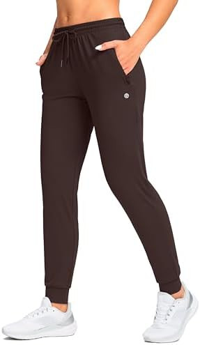 G Gradual Women's Joggers Pants with Zipper Pockets Tapered Running Sweatpants for Women Lounge, ... | Amazon (US)