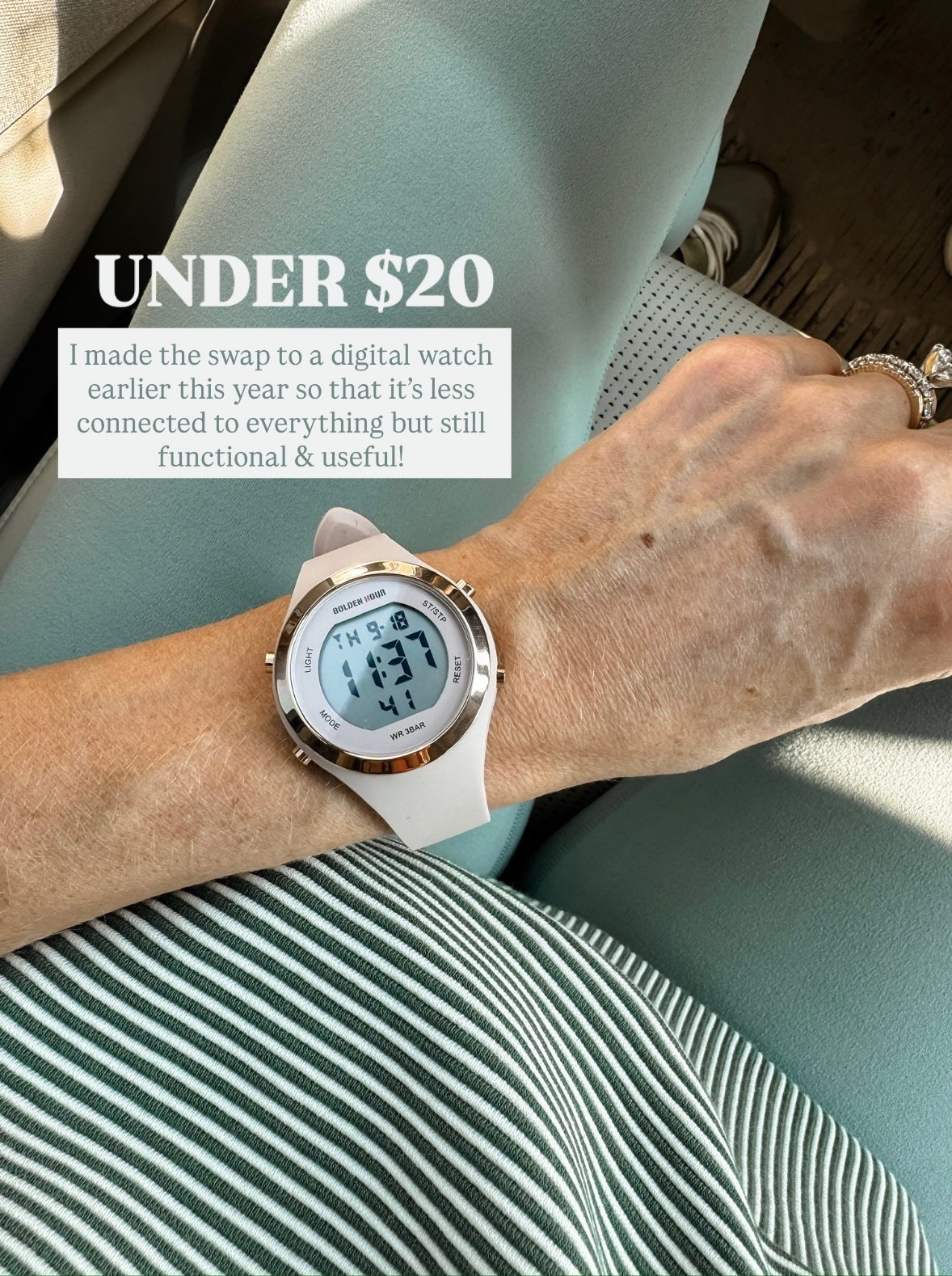 I got this digital watch from Amazon because I wanted something to count my steps but wasn’t a smart watch! It’s been great!

Loverly Grey, gifts for her, digital watch, active watch, stocking stuffer, Amazon 

#LTKGiftGuide #LTKFindsUnder50