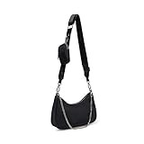 Steve Madden womens Vital Crossbody Bag,Black,9" L x 2.25" W x 6.75" H | Amazon (US)