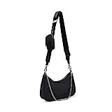 Steve Madden womens Vital Crossbody Bag,Black,9" L x 2.25" W x 6.75" H | Amazon (US)