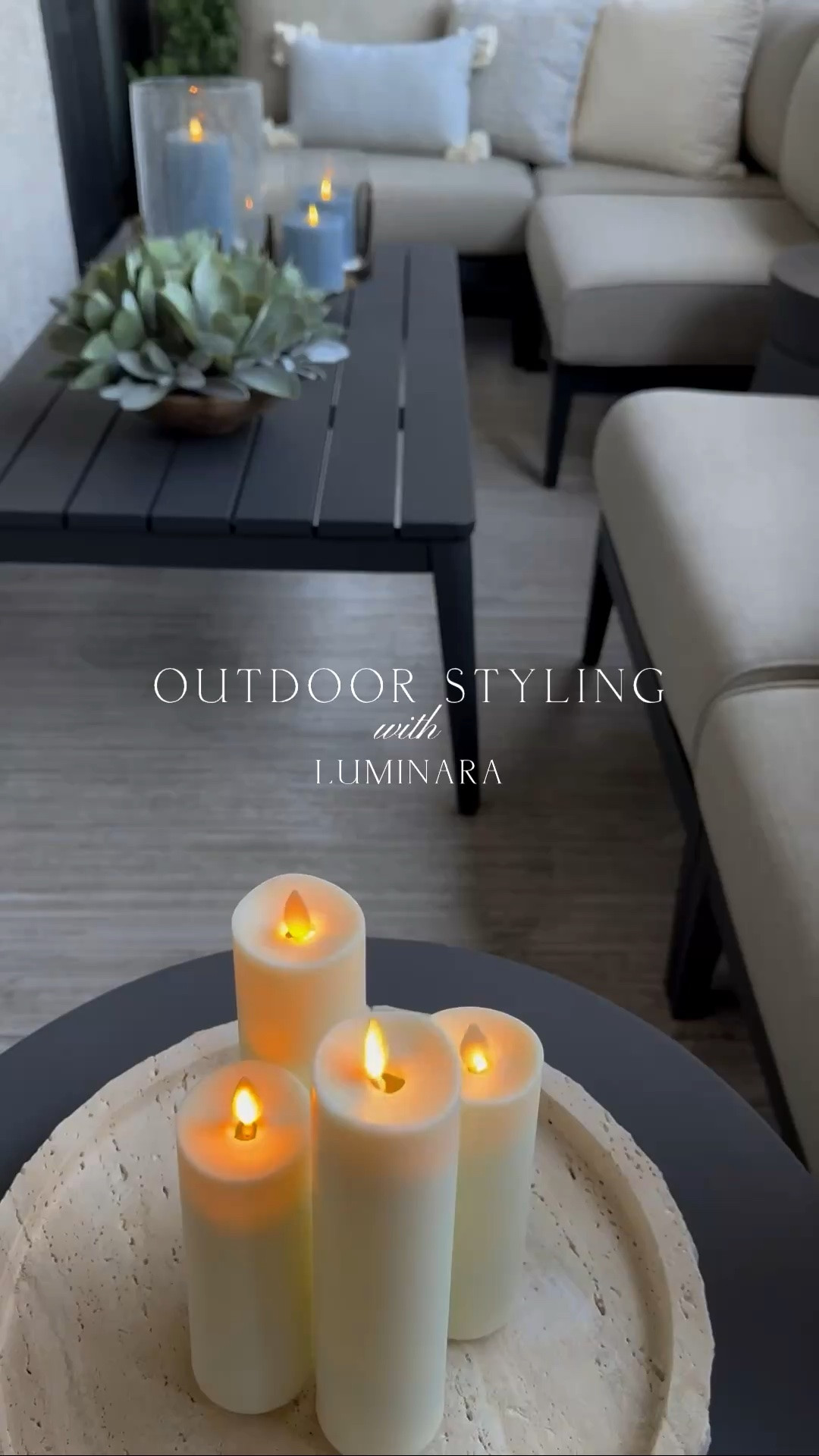 Outdoor styling with Luminara🤍
save 10% with code scottsdaledesign10

#LTKHome