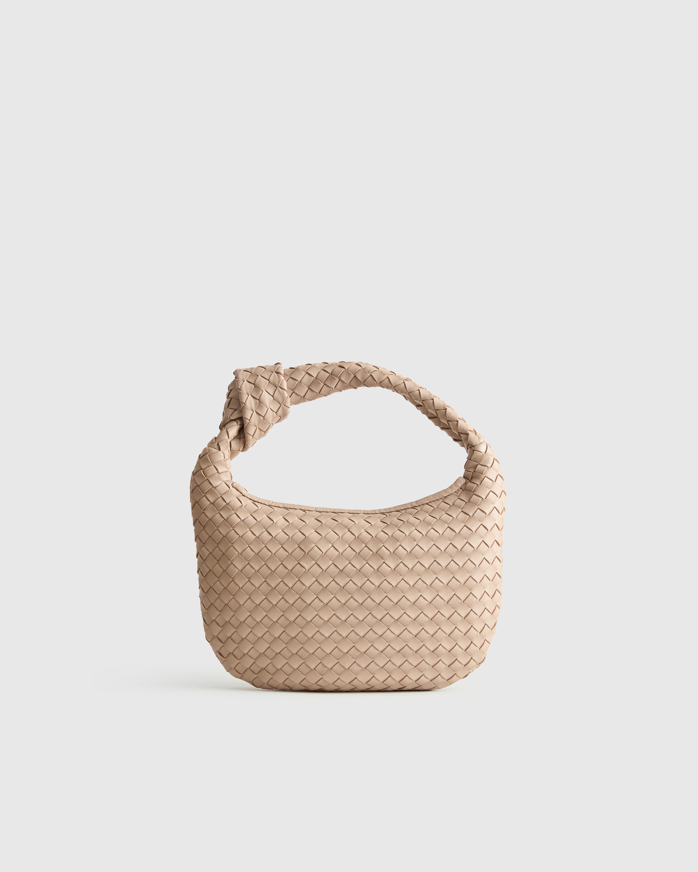Italian Leather Handwoven Mini Hobo Bag | Quince