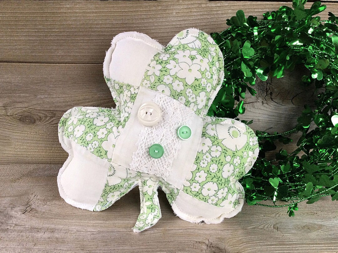 Vintage Quilt Shamrock Pillow 7x7 - Etsy | Etsy (US)