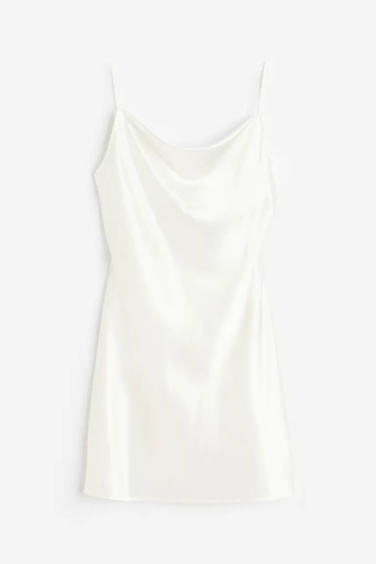 Tie-detail Satin Dress | H&M (US)
