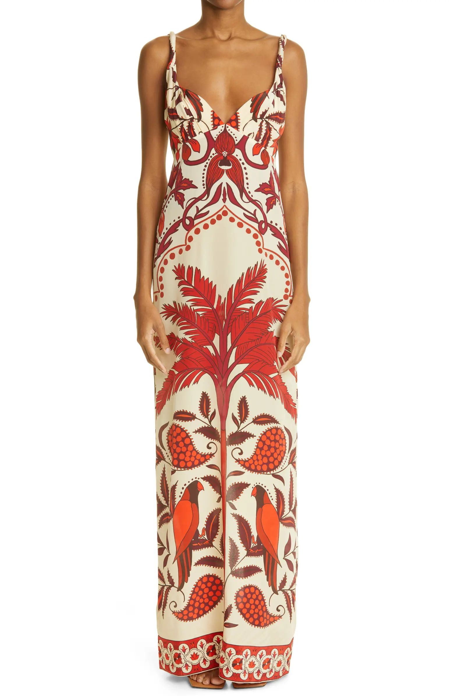 Johanna Ortiz Vin du Maroc Tropical Print Silk Maxi Dress | Nordstrom | Nordstrom
