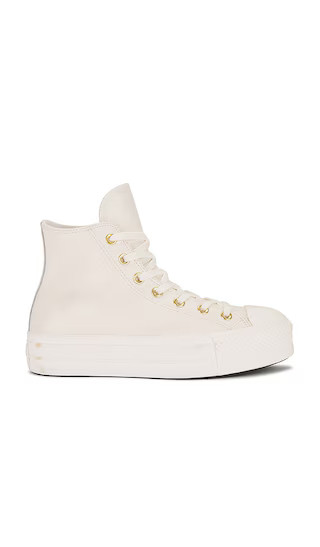 Chuck Taylor All Star Lift Sneaker in Egret & Gold | Revolve Clothing (Global)