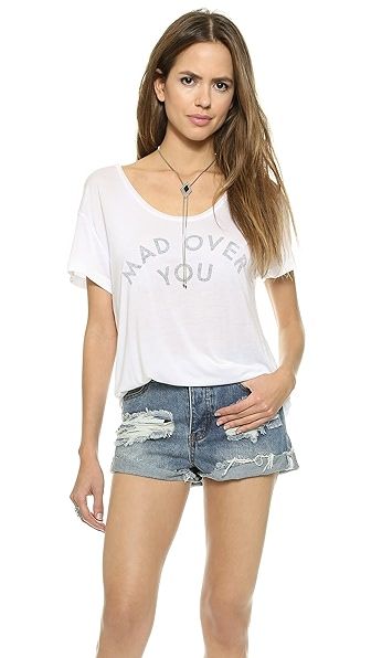 Mad Over You Mad Over You Tee - White | Shopbop