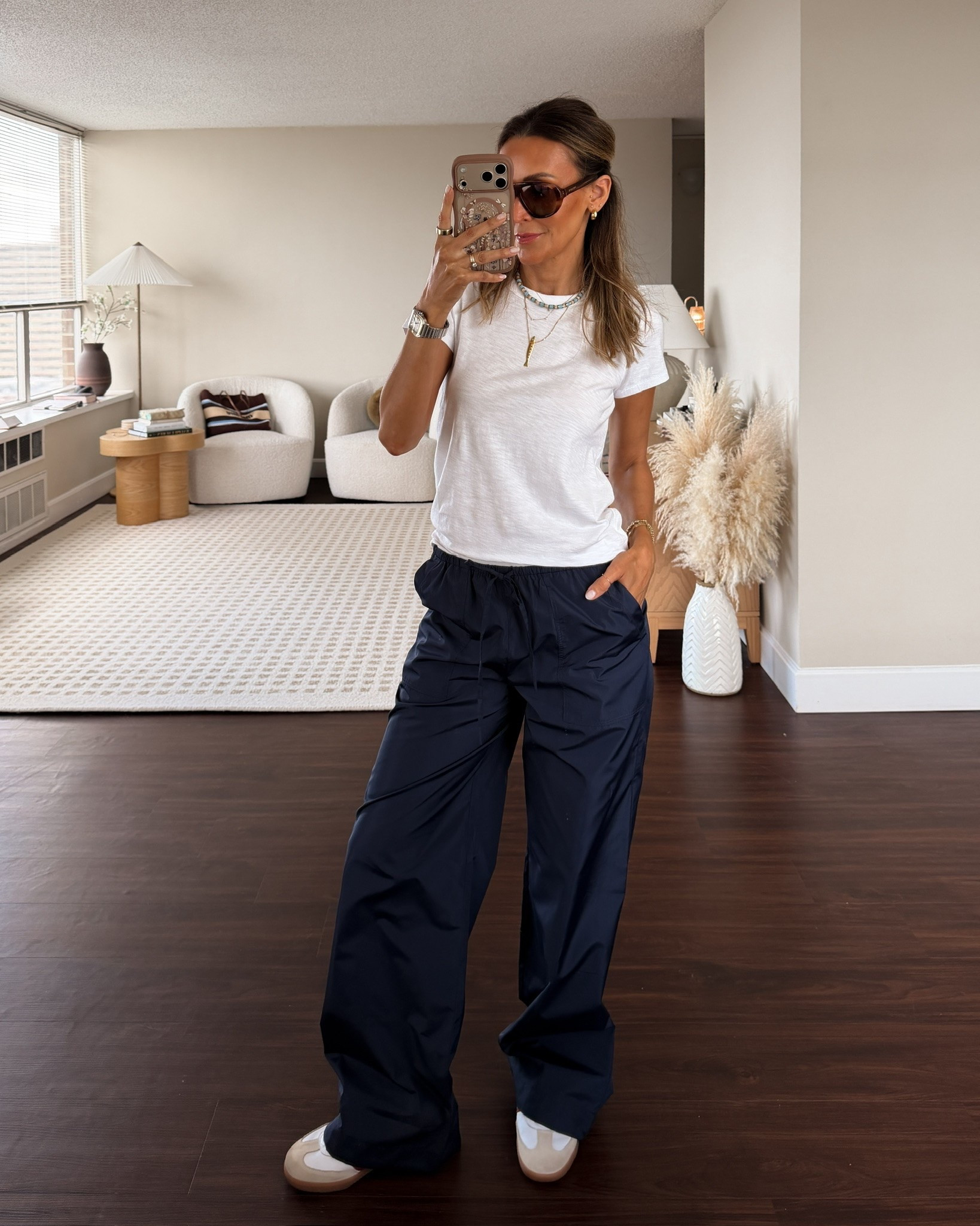 Ootd for an office day today, wearing this track pant in xs and super light tee in xs as well

#LTKootd #LTKdayinmylife #LTKSeasonal
