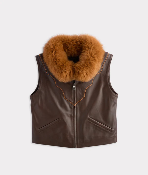 Duchess Of The Range Fur Vest | Lucchese Bootmaker