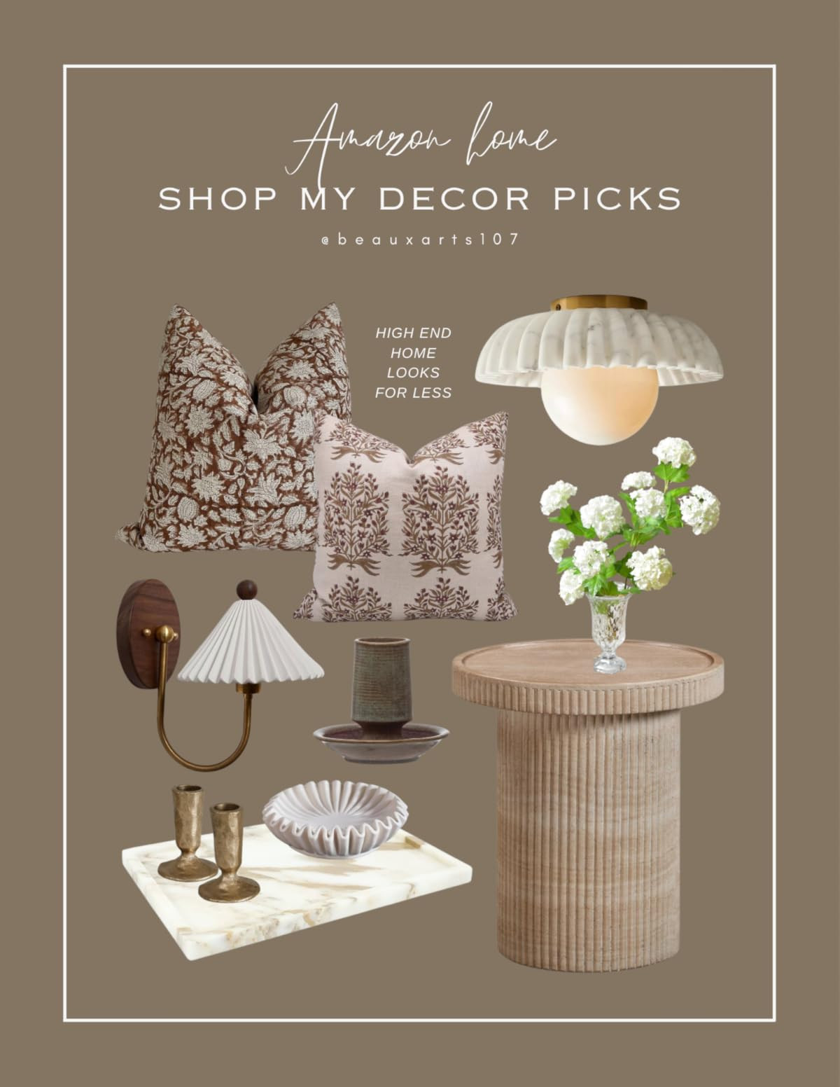Shop these beautiful home decor finds with designer high end looks | Amazon (US)
