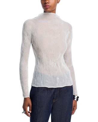 Chiffon Twist Long Sleeve Top | Bloomingdale's (US)