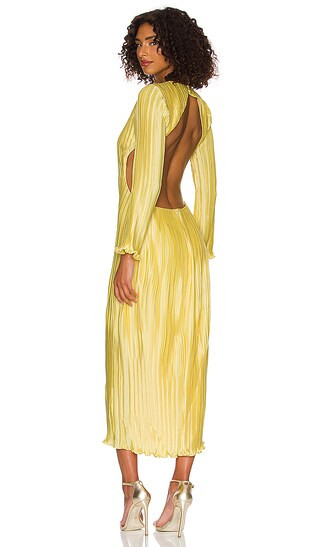 Billie Midi Dress in Lemon | Revolve Clothing (Global)