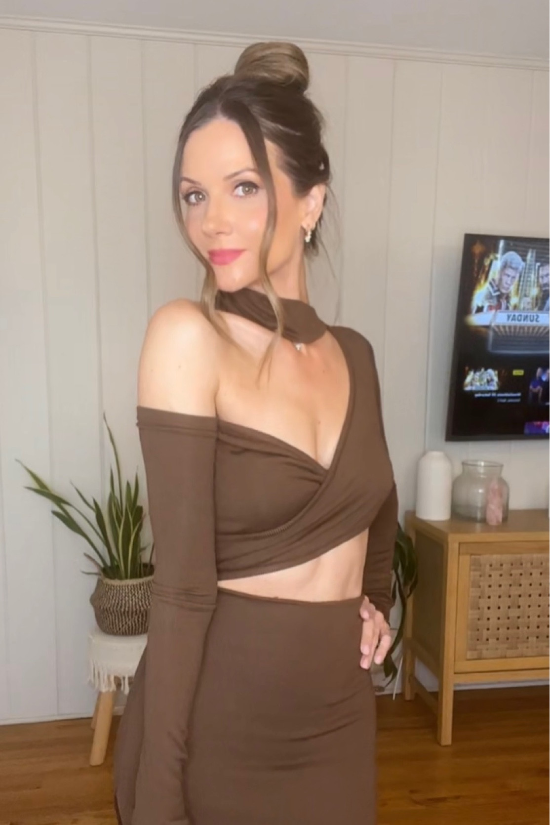 Size small. I could have sized down to xs because the top part was a little bit too big. Comes in 2 colors

#LTKFind #LTKstyletip #LTKsalealert