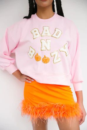 BAD N BOOZY PUMPKIN PULLOVER | Judith March