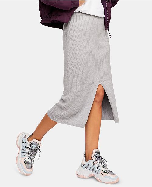 Free People Skyline Midi Sweater Skirt & Reviews - Skirts - Juniors - Macy's | Macys (US)