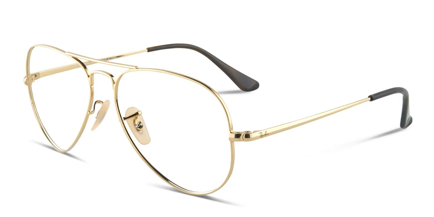 Ray-Ban 6489 Aviator Gold Prescription Glasses | GlassesUSA
