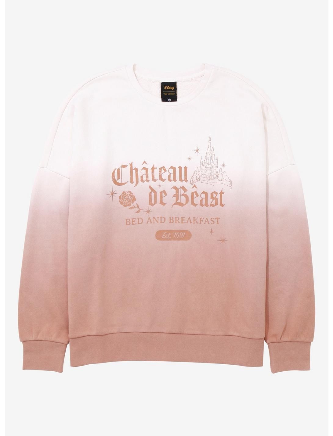 Her Universe Disney Beauty and the Beast Chateau de Beast Women's Dip-Dye Crewneck - BoxLunch Exc... | BoxLunch