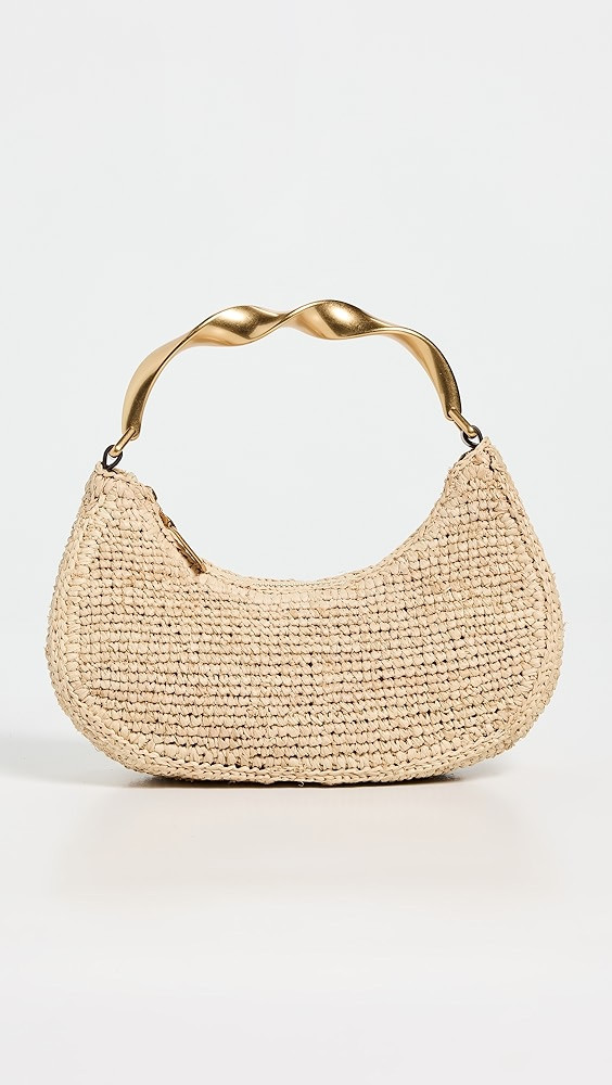 SIMKHAI Nixi Twist Handle Raffia Hobo Bag | Shopbop | Shopbop