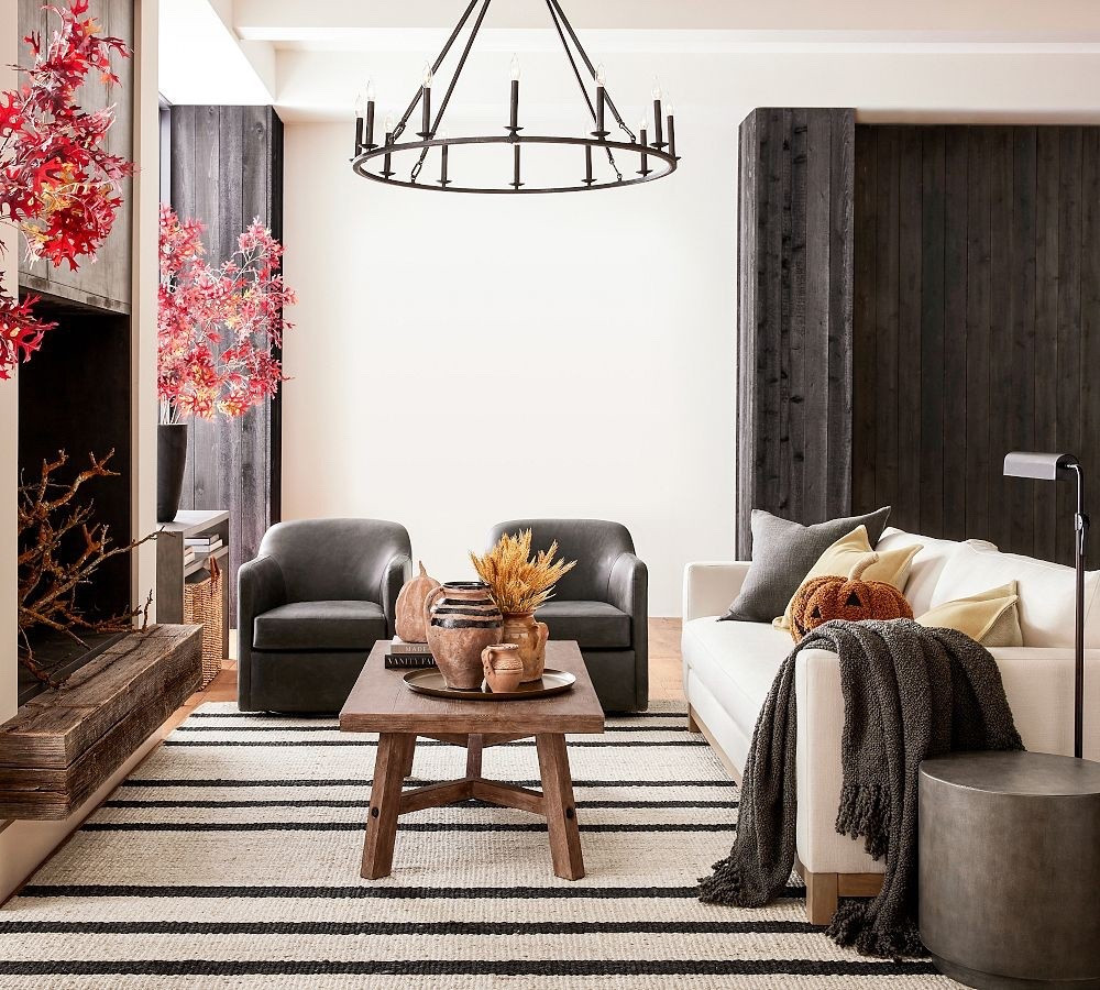 Remington iron round chandelier 

This beautiful chandelier is crafted of steel and finishes in bronze. It comes in 40” or 60” diameter. It is a stunning statement piece made y potterybarn  

#LTKU #LTKSeasonal #LTKFamily